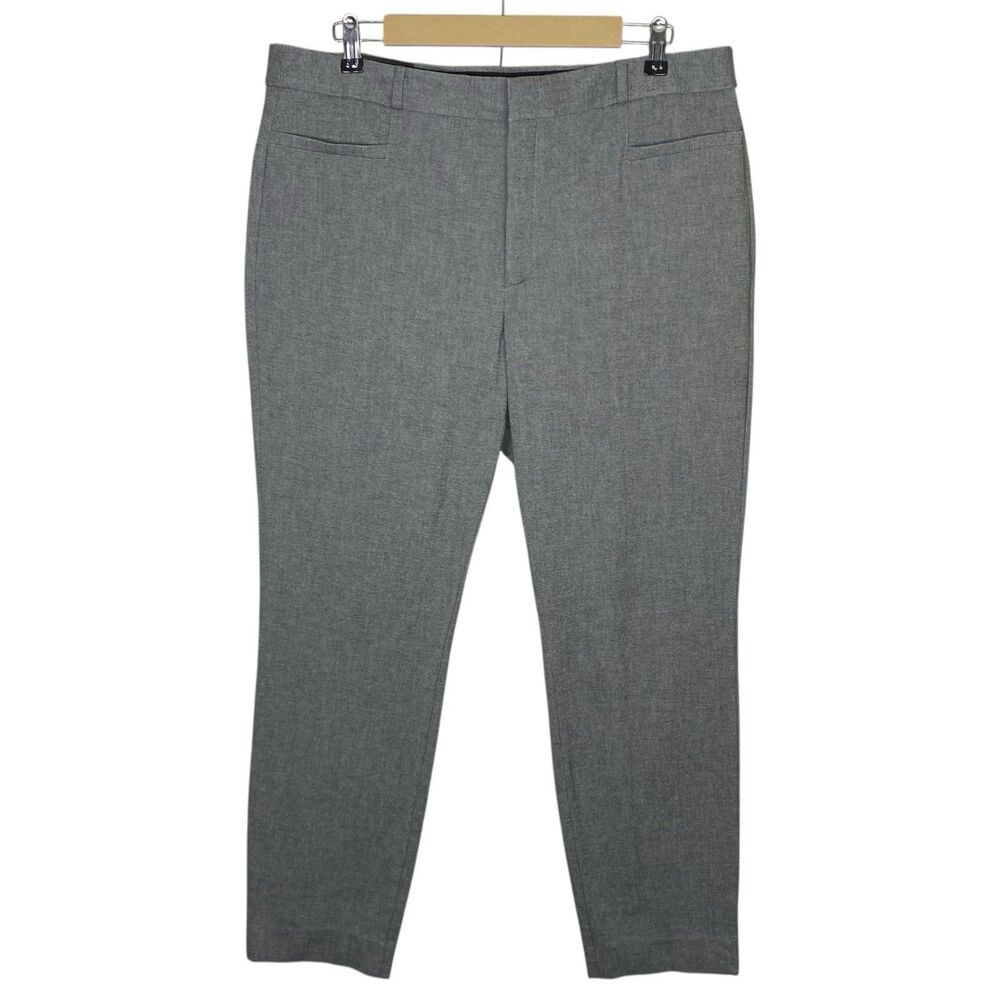Banana Republic Dress Pants Womens 16 L (38x30) Gray Modern Sloan Ankle NWT - Picture 2 of 13